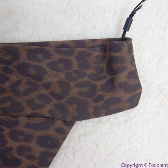 NEW Acacia Mateo bikini bottom leopard animal print brown,‎ L - Picture 12 of 14